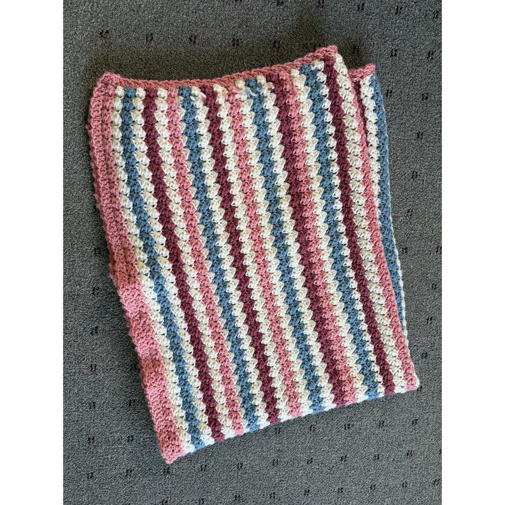 Homemade Crochet Blanket Throw 55"x40"